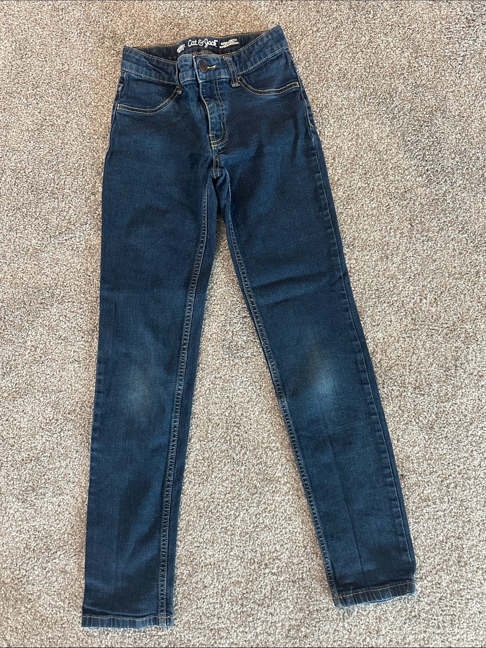 Cat & Jack Dark Wash Skinny Jeans - Deep Blue